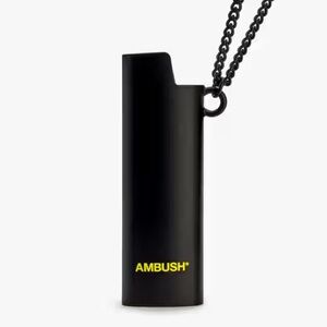 Ambush Black Lighter-case Pendant Necklace
